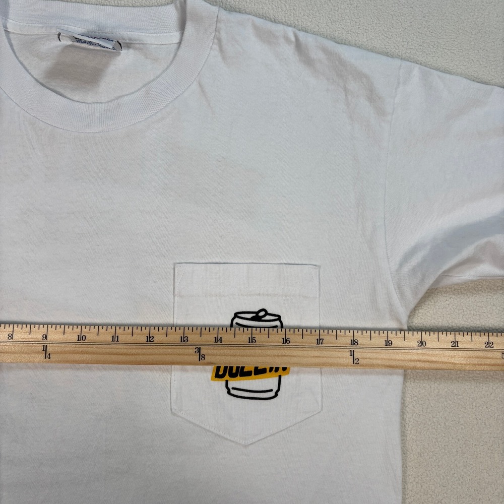 Bayside Heavyweight Beer Buzz T-Shirt Men's M White Preshrunk Cotton Made in USA - Picture 10 of 13